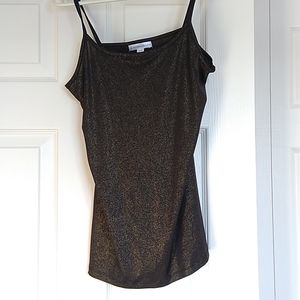 109. NWT Warehouse One Gold Sparkle Tank M